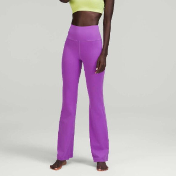Lululemon Groove Super-High-Rise Flared Pant *Nulu in Moonlit Magenta Size 6 - Picture 1 of 4